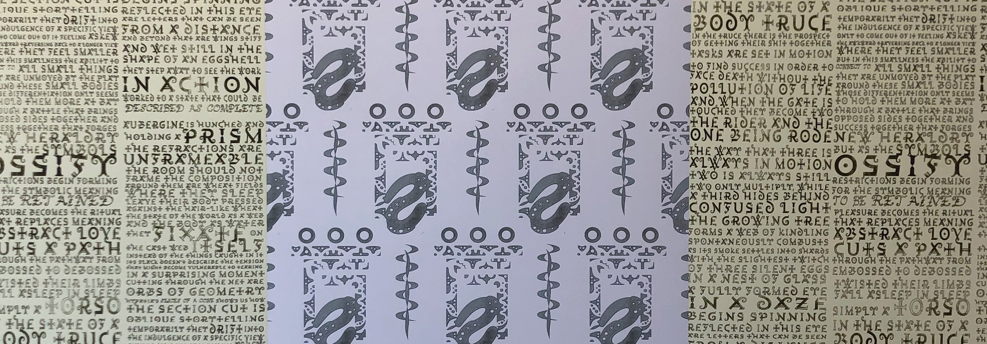 Psychic entablature V2 (adhesive paper)