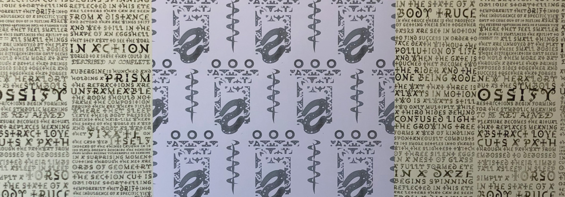Psychic entablature V2 (adhesive fabric)