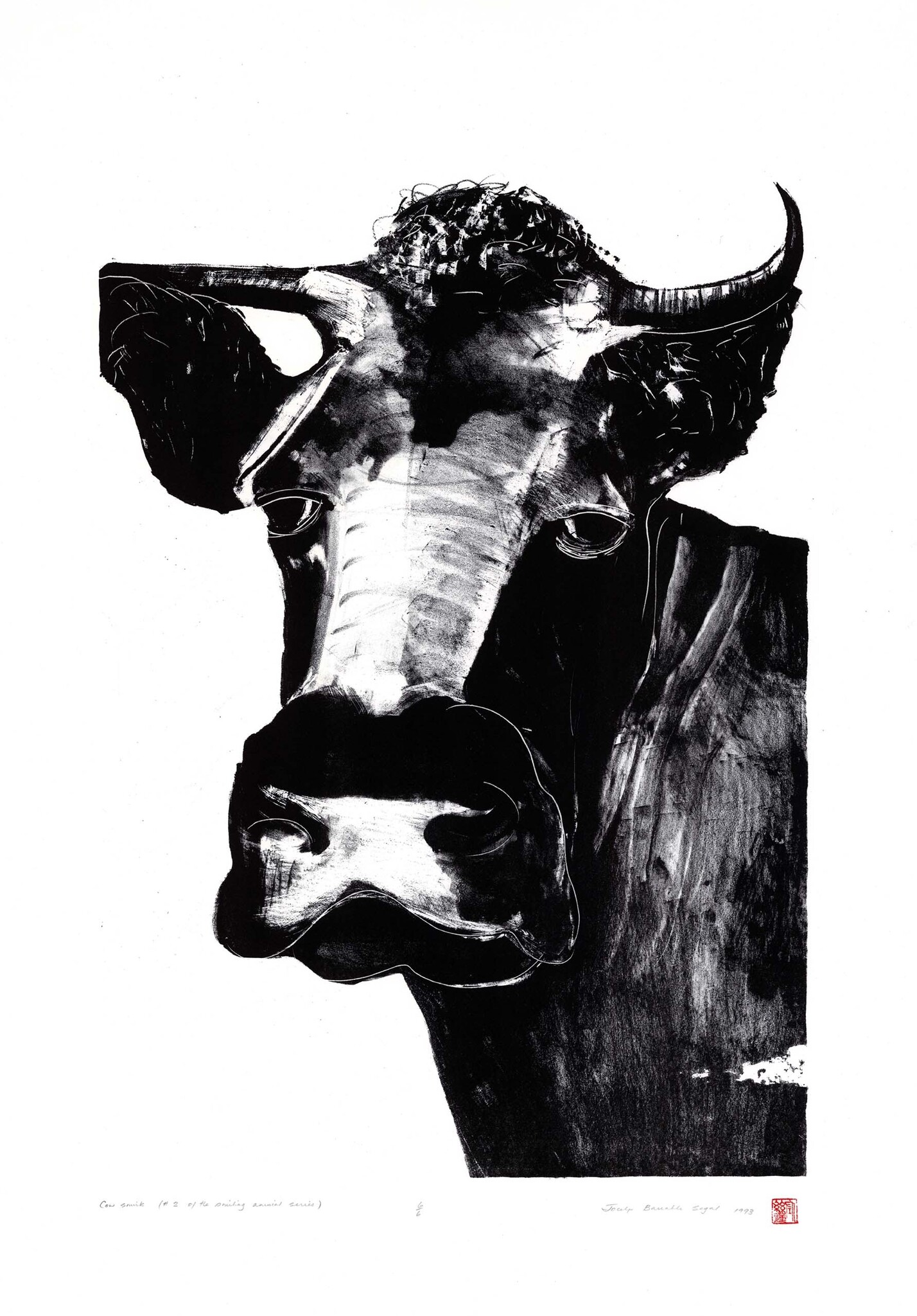Cow Smirk Smiling - animal series #2-1