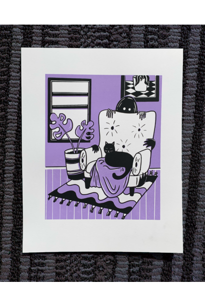 Purple Ghost Cat