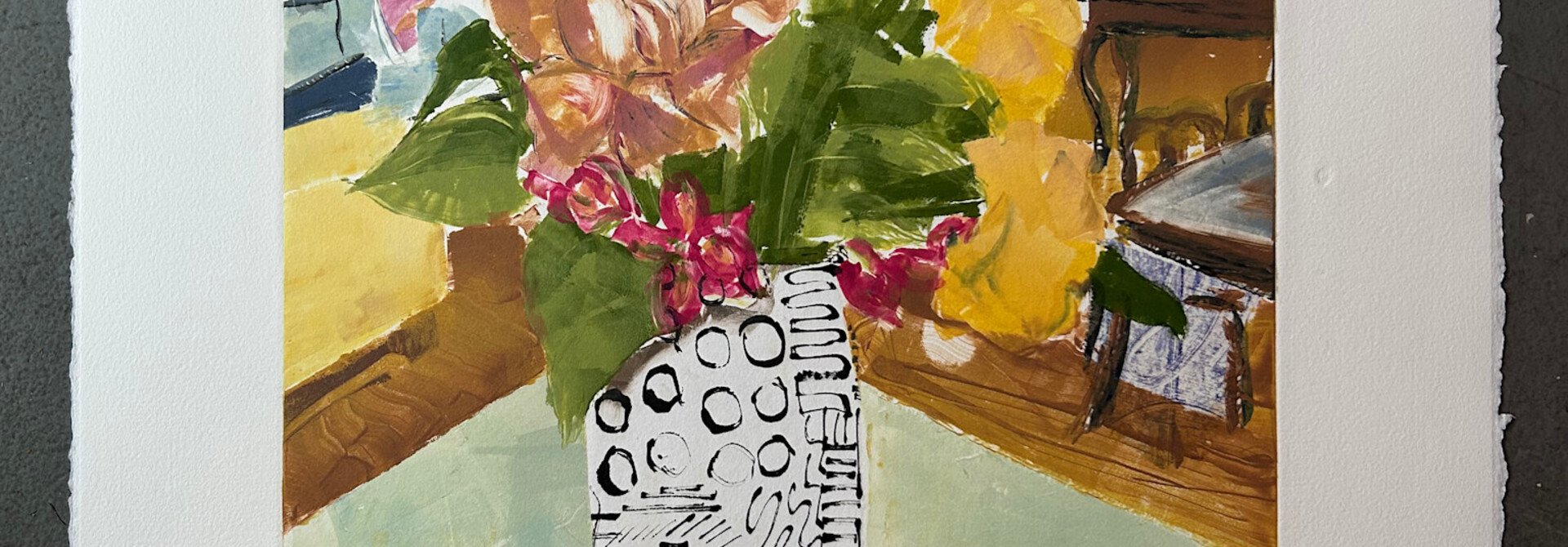Still life with Garden Roses