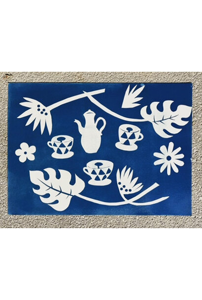 Cyanotype with solar exposure - April 29th