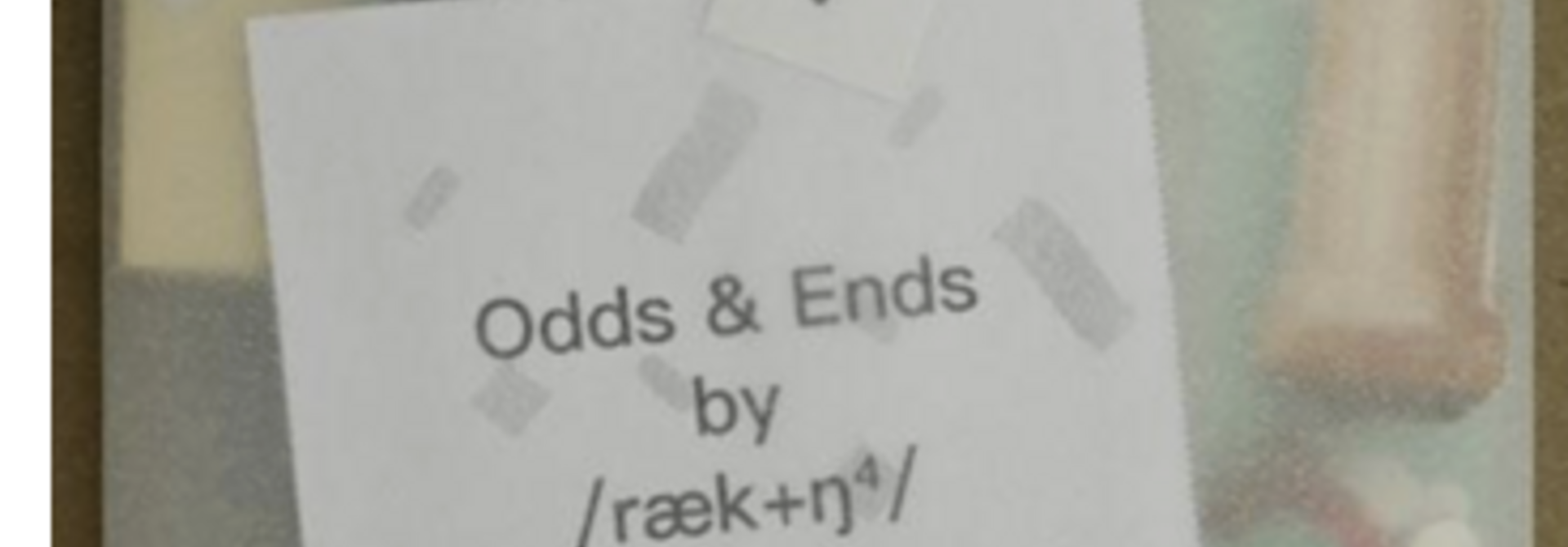 Odds & Ends - chapter 1: confetti