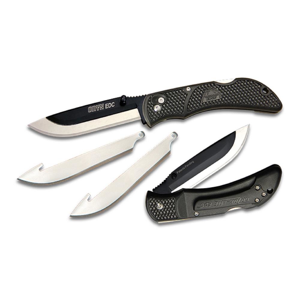 Outdoor Edge Outdoor Edge Onyx EDC w/ 3 Blades OX-10C black Outdoor Edge Outdoor Edge Onyx EDC w/ 3 Blades OX-10C black