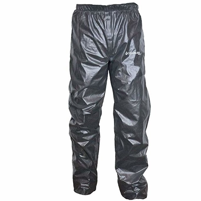 Compass Ultra Pack Waterproof Rain Pants Black