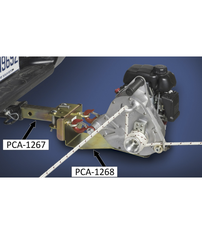 Portable Winch 1268 Winch Support Plate w/ Bent Hitch Pin