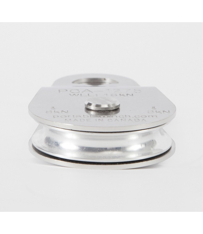 Portable Winch 1275 Single Swing Side Pulley w/ Stainless Steel Plates. 1 Alu. Sheave 76mm