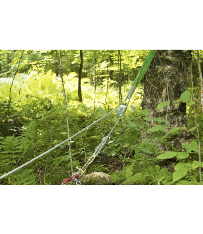 Portable Winch 1275 Single Swing Side Pulley w/ Stainless Steel Plates. 1 Alu. Sheave 76mm