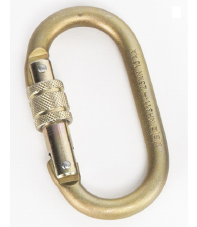 Portable Winch 1276 Steel Locking Carabiner - MBS: 25 KN