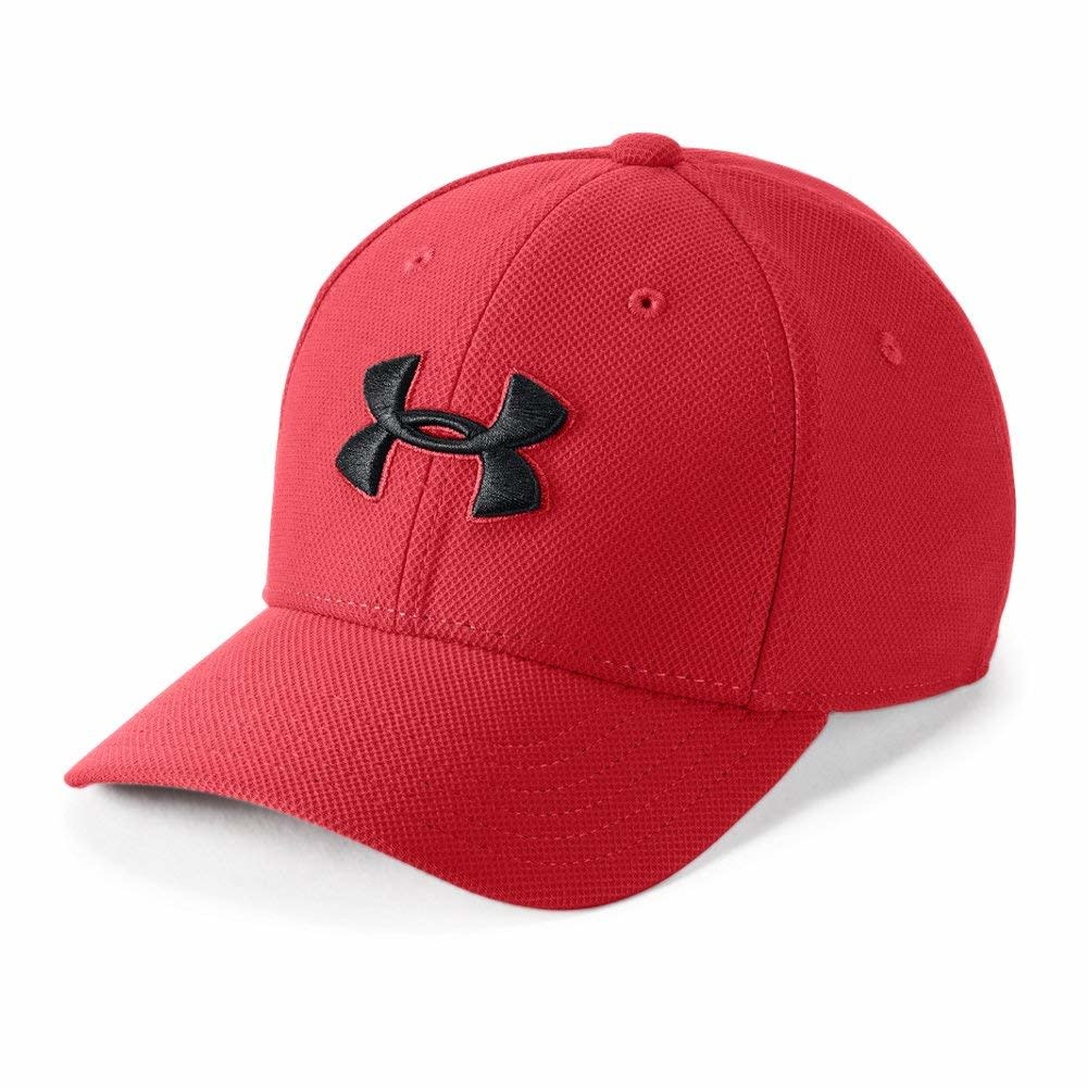 Under Armour Under Armour Boy's Blitzing 3.0 Cap Black on Red Under Armour Under Armour Boy's Blitzing 3.0 Cap Black on Red