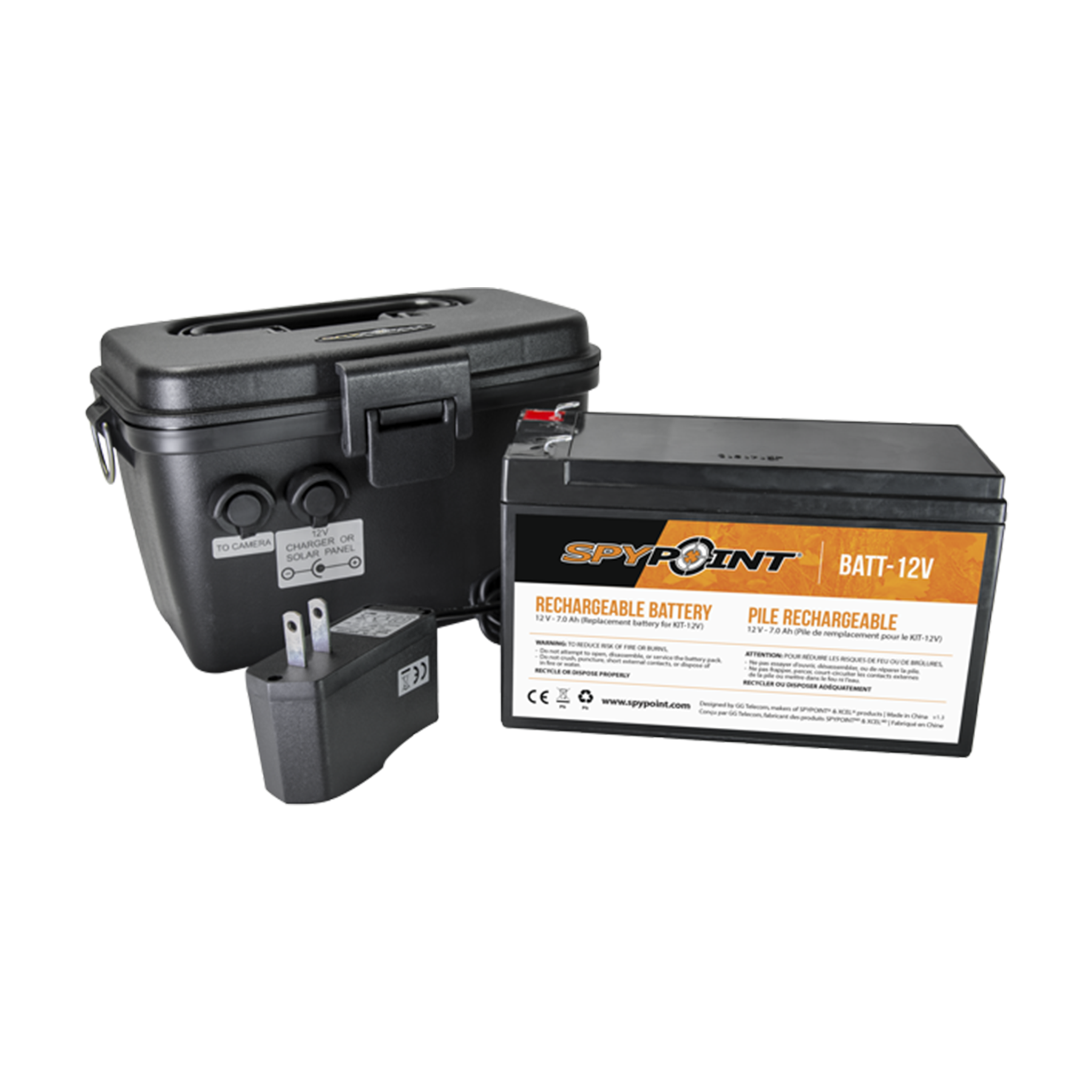 Spypoint 12V Battery, Charger & Housing Kit Spypoint 12V Battery, Charger & Housing Kit