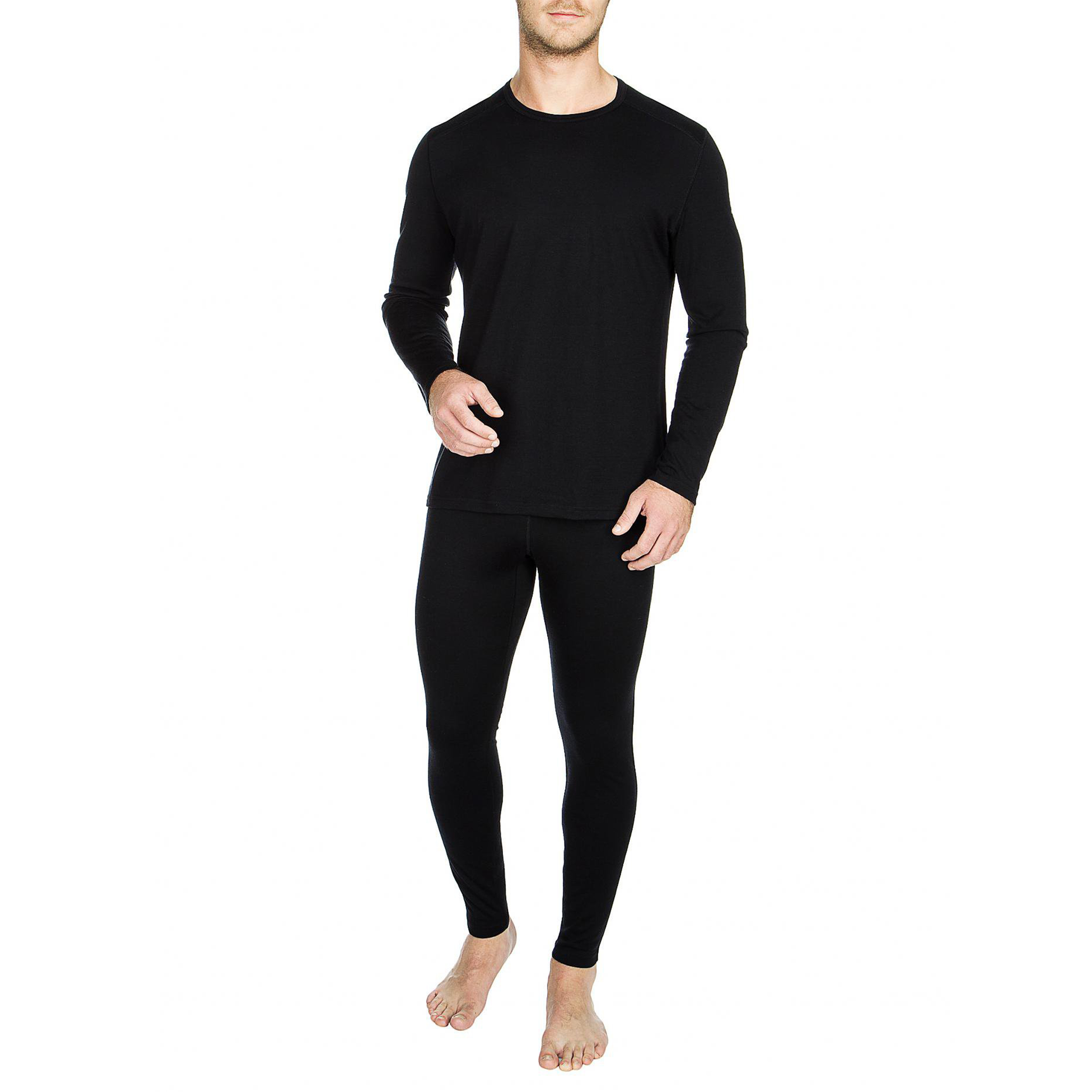 Icebreaker Oasis 200 Long Sleeve Black Mens Small - Corlane Sporting ...