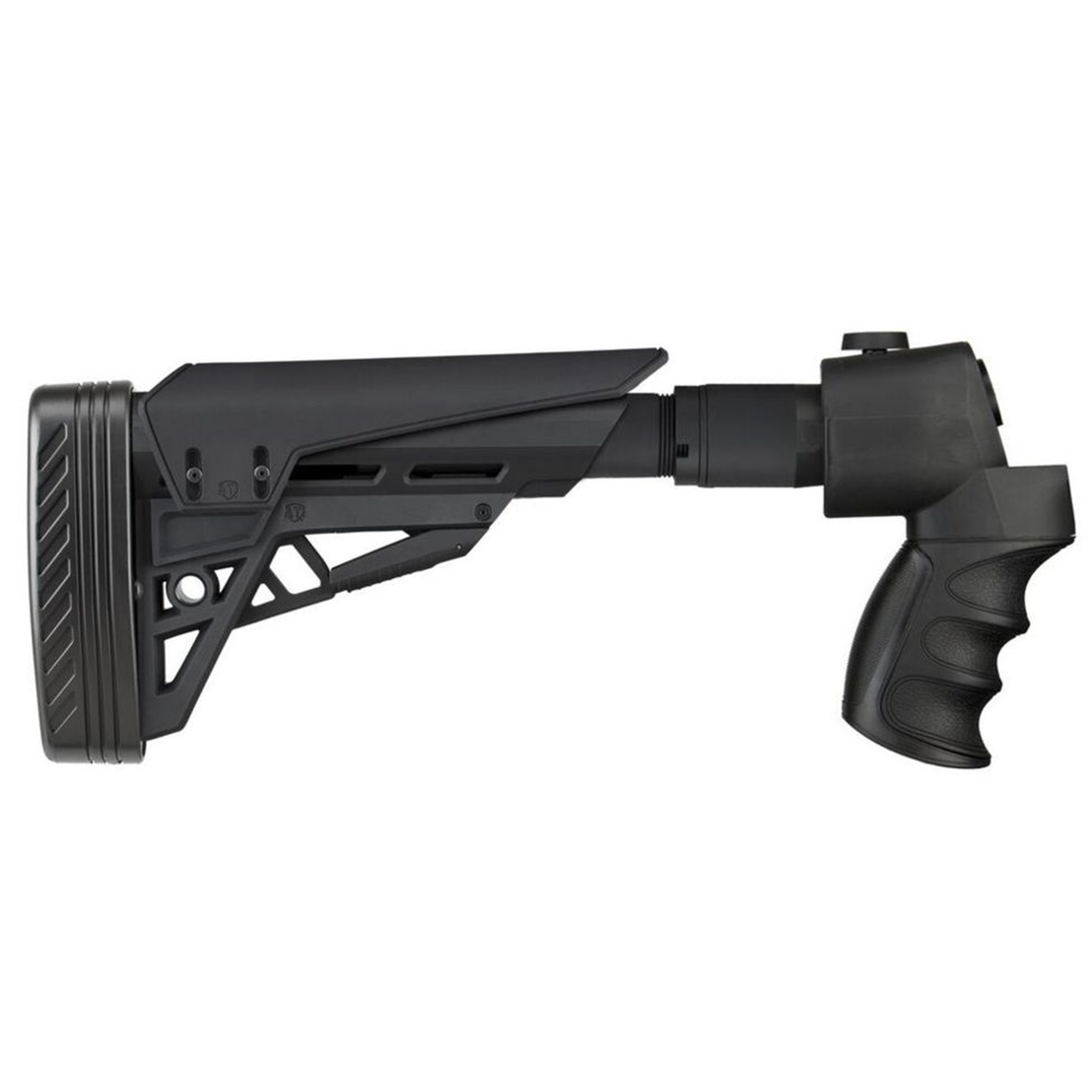 Advanced Technology International ATI Strikeforce Side-Folding Shotgun Stock w/ X2 Recoil Reducing Grip and Butt Pad