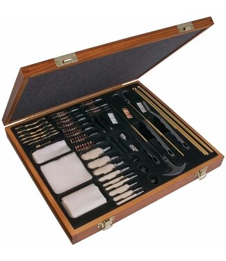 Outers Gun Cleaning Products Outers 62pc Universal Gun Cleaning Kit Wood Box