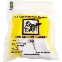 The Professionals Choice The Professionals Choice 22/223 Cal Cotton Flannel Patches Qty 180 The Professionals Choice The Professionals Choice 22/223 Cal Cotton Flannel Patches Qty 180