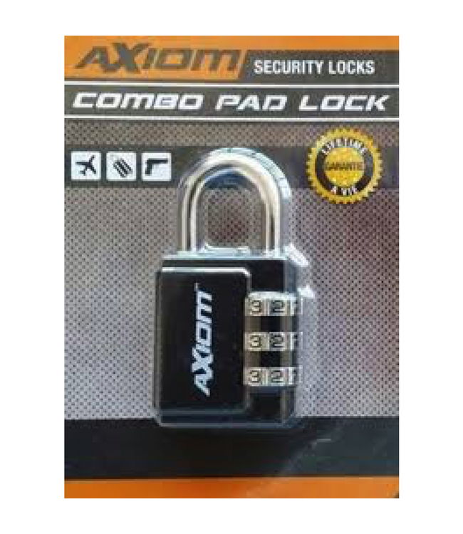 Axiom Axiom 30mm 3 Dial Hard Shackle Lock