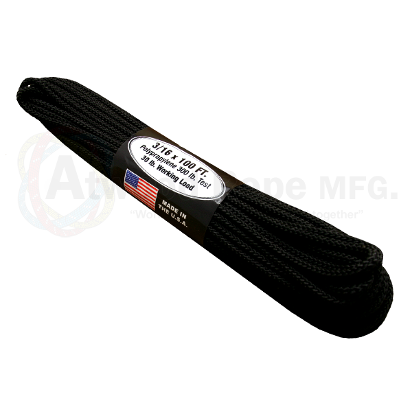 Atwood Rope Atwood Rope 3/16 X 100ft Black