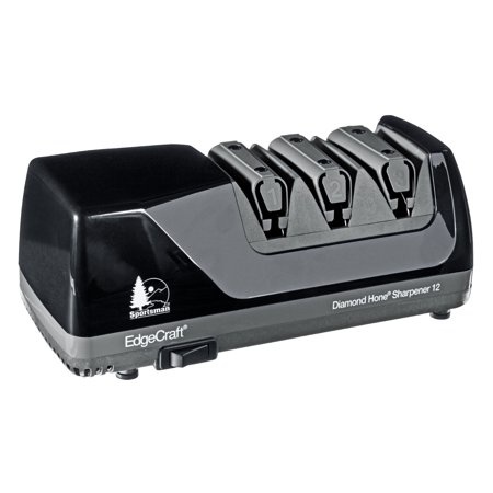 EdgeCraft Sportsman M12 Three Stage Diamond Hone Knife Sharpener Black