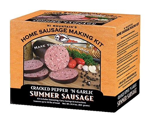 Hi Mountain Seasonings Hi Mountain Cracked Pepper 'N Garlic Sausage Making Kit Hi Mountain Seasonings Hi Mountain Cracked Pepper 'N Garlic Sausage Making Kit