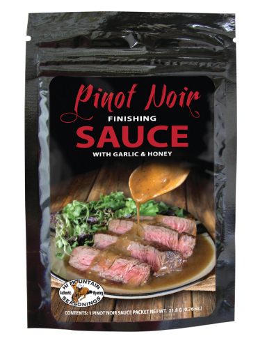 Hi Mountain Seasonings Hi Mountain Pinot Noir Finishing Sauce w/ Garlic & Honey Hi Mountain Seasonings Hi Mountain Pinot Noir Finishing Sauce w/ Garlic & Honey