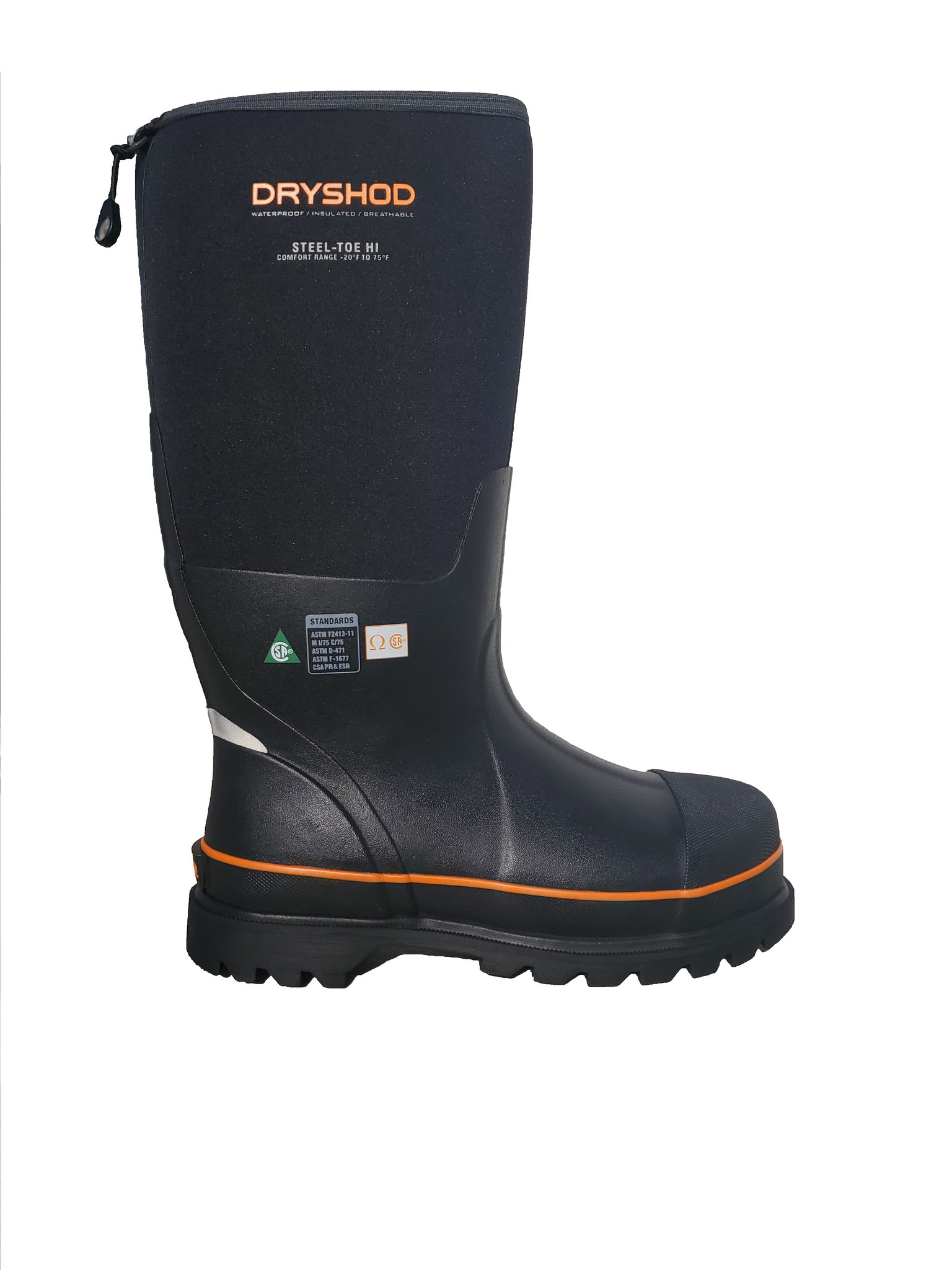 Dryshod Steel Toe Black/Orange Dryshod Steel Toe Black/Orange