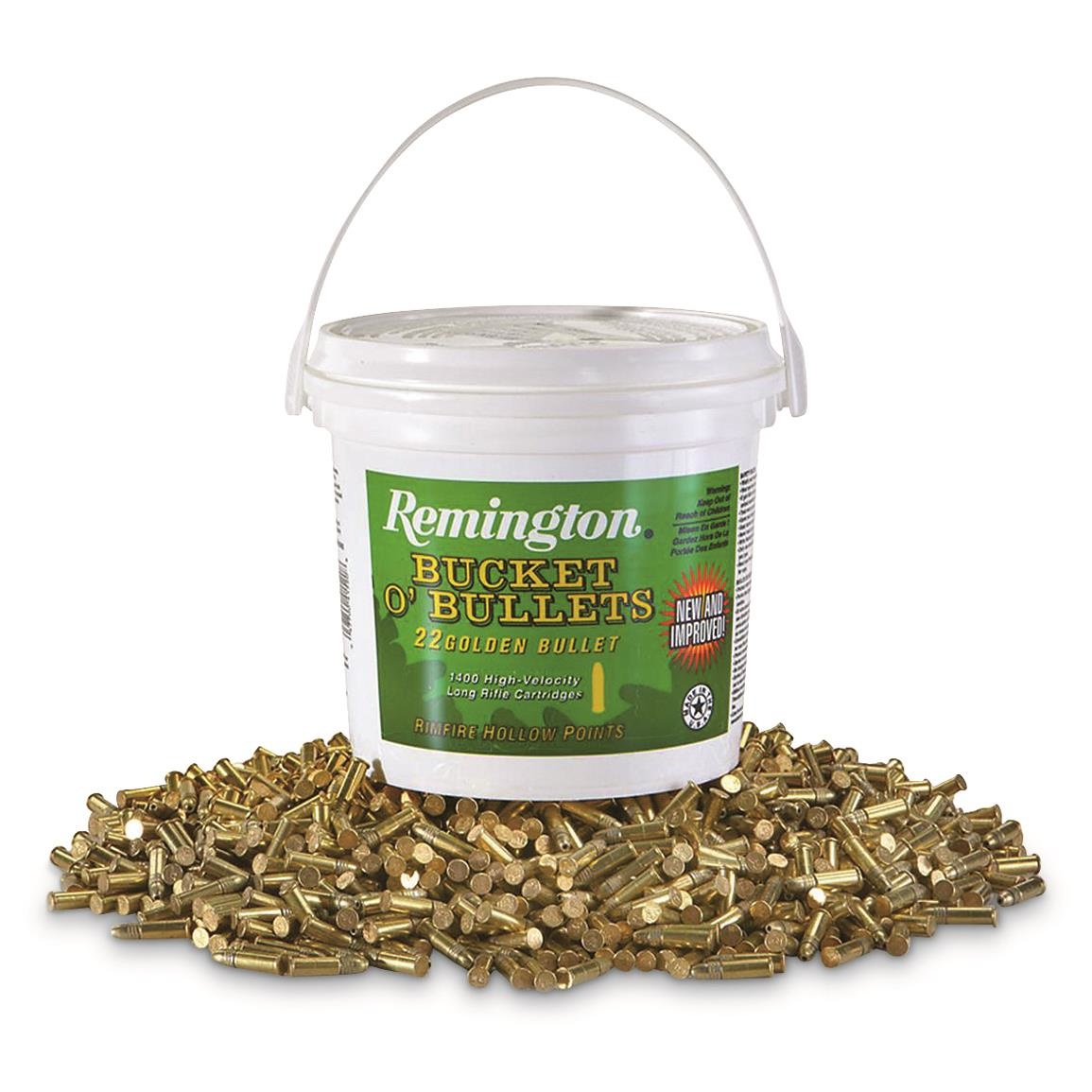 Remington Remington 22lr High Velocity HP "Bucket o' Bullets" Remington Remington 22lr High Velocity HP "Bucket o' Bullets"