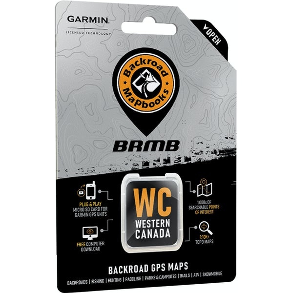 Backroad GPS Maps SD Western Canada