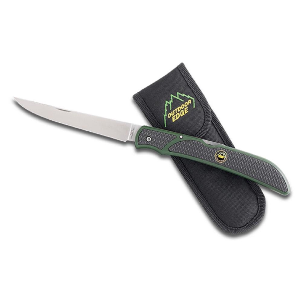 Outdoor Edge Outdoor Edge Fish & Bone Fillet Knife green & black Outdoor Edge Outdoor Edge Fish & Bone Fillet Knife green & black