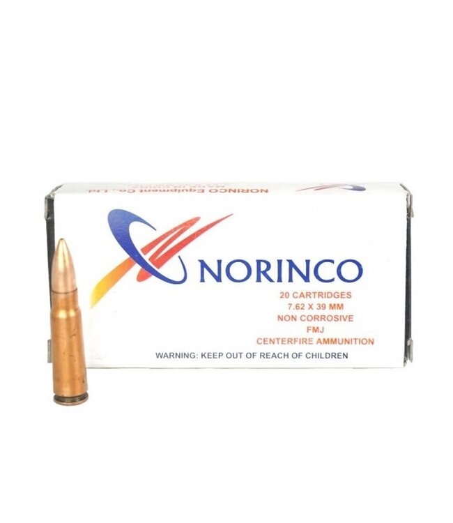 Norinco 7.62x39 Non Corrosive FMJ 122gr