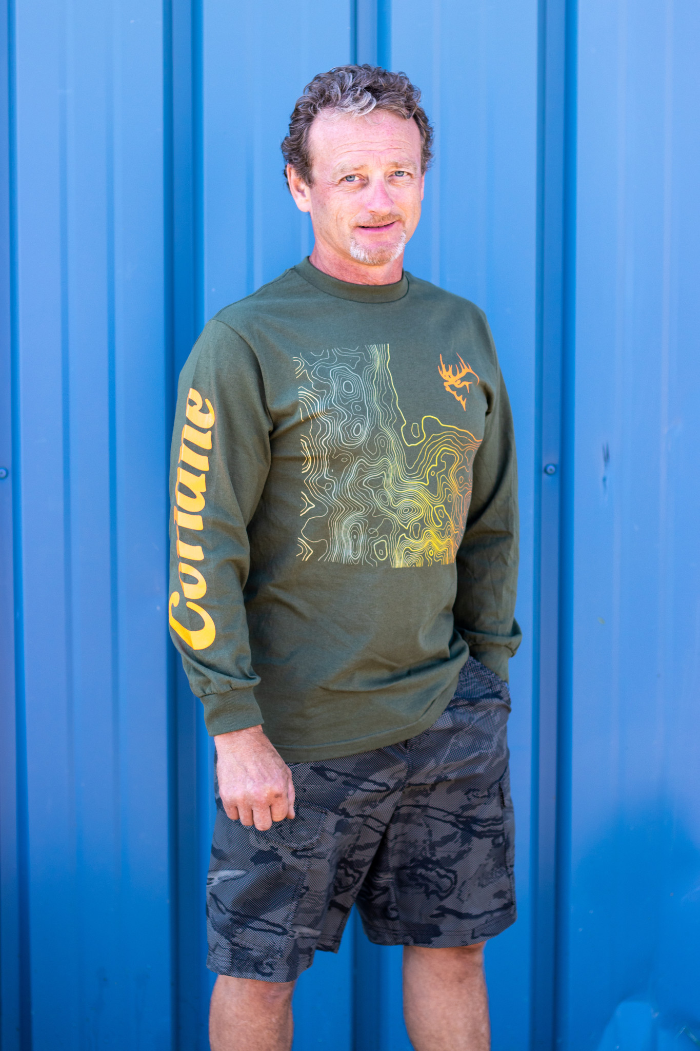 Corlane Apparel Corlane's 2020 Topographic Map Long Sleeve Olive
