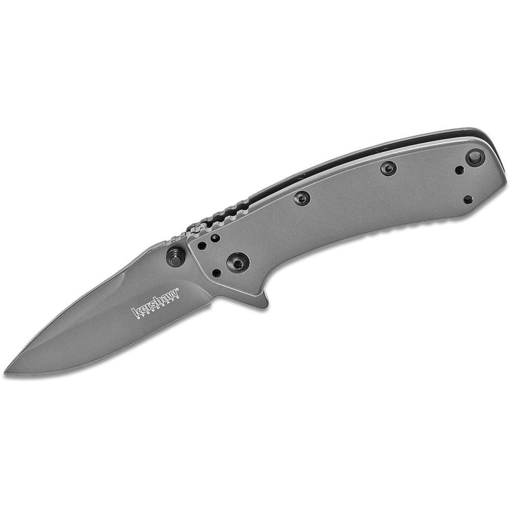 Kershaw Kershaw 1555TI Cryo Assisted Opening Folding Knife, Hinderer SS Kershaw Kershaw 1555TI Cryo Assisted Opening Folding Knife, Hinderer SS