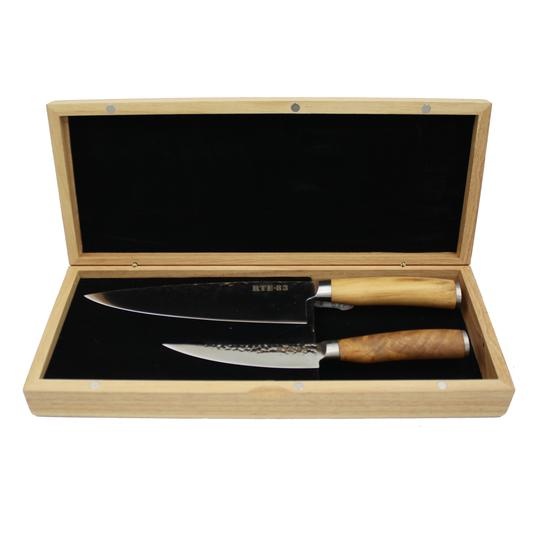 Route 83 Holiday Set Classic XL Chef & Boning Knives Olive Route 83 Holiday Set Classic XL Chef & Boning Knives Olive