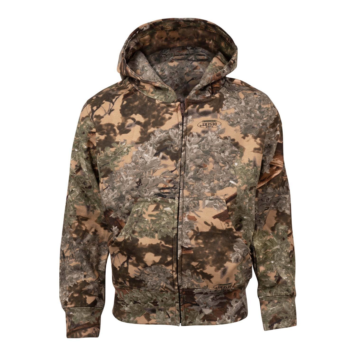 King's Camo King's Camo Kids Classic Full Zip Hoodie King's Camo King's Camo Kids Classic Full Zip Hoodie