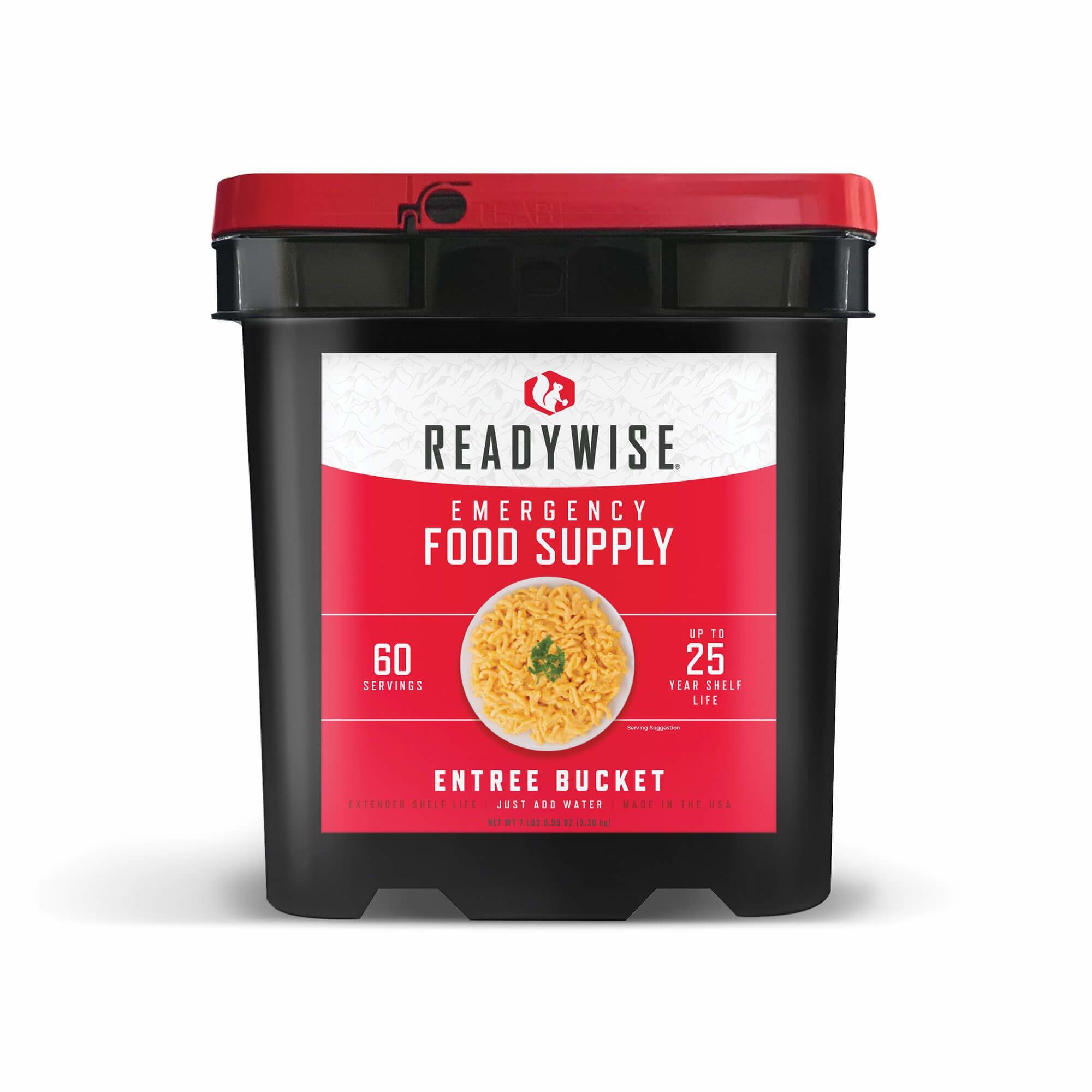 Ready Wise Emergency Food Supply Entree Grab & Go Bucket Ready Wise Emergency Food Supply Entree Grab & Go Bucket