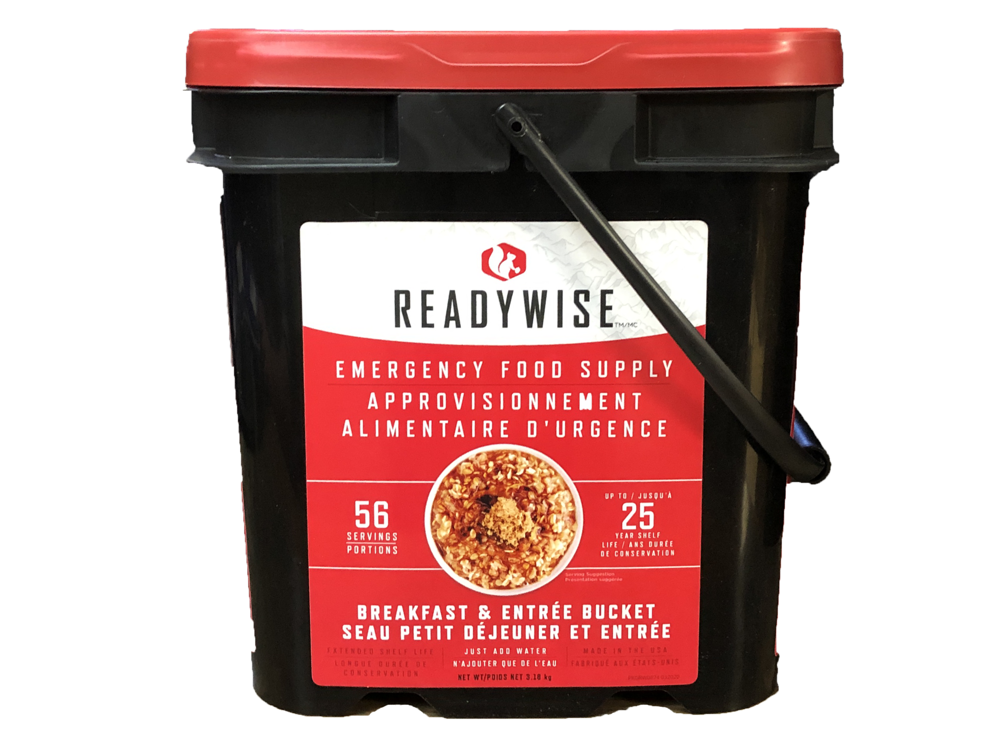 Ready Wise Emergency Food Supply Breakfast and Entree Grab & Go Bucket Ready Wise Emergency Food Supply Breakfast and Entree Grab & Go Bucket