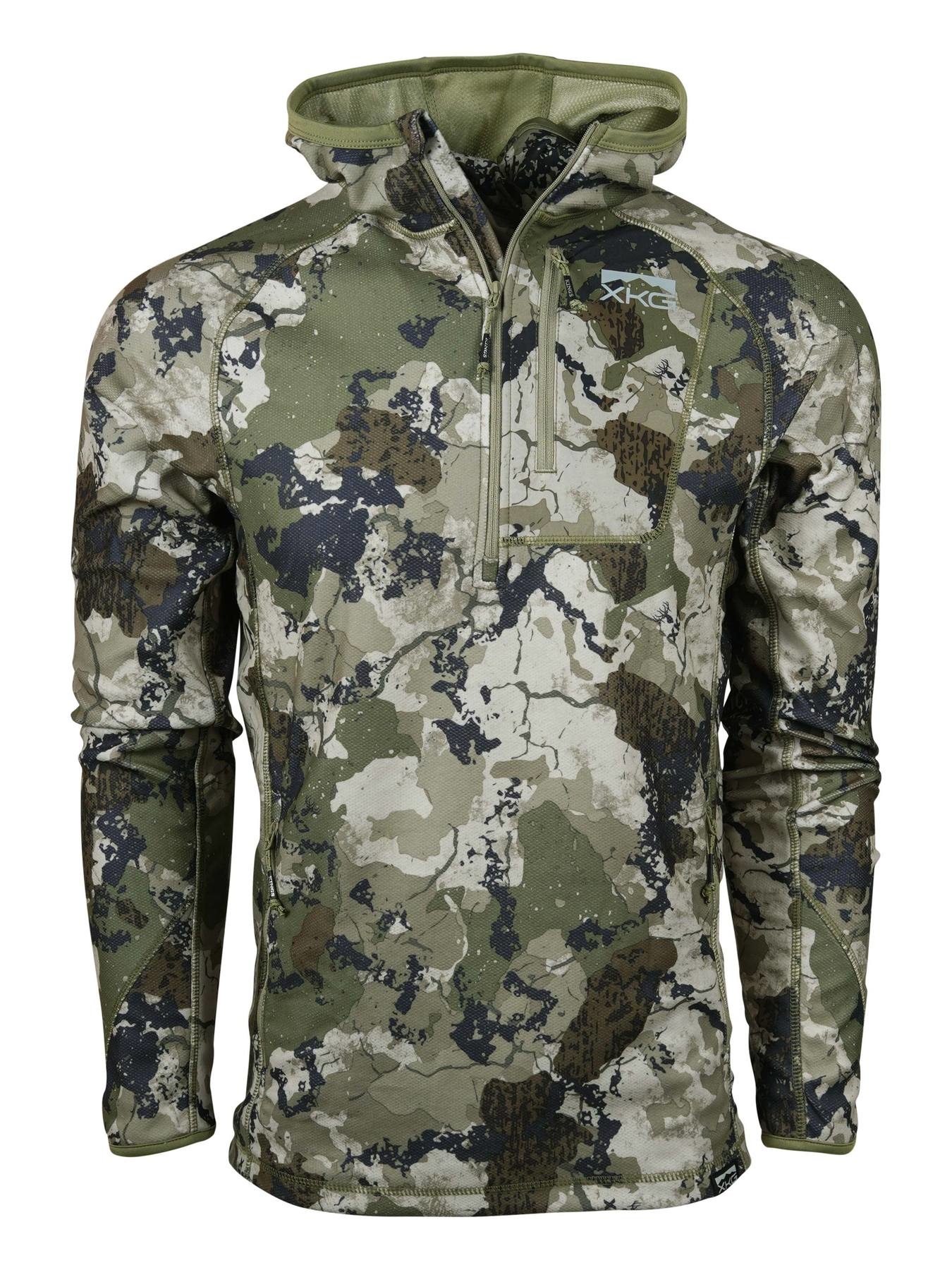 King's Camo XKG Covert 1/2 Zip Hoodie w/ Face Mask XK7 Camo