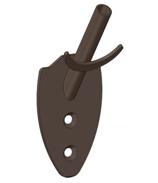 Skull Hooker Single Mount Brown