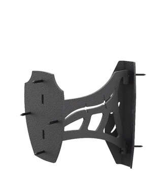 Skull Hooker Corner Shoulder Mount - Black