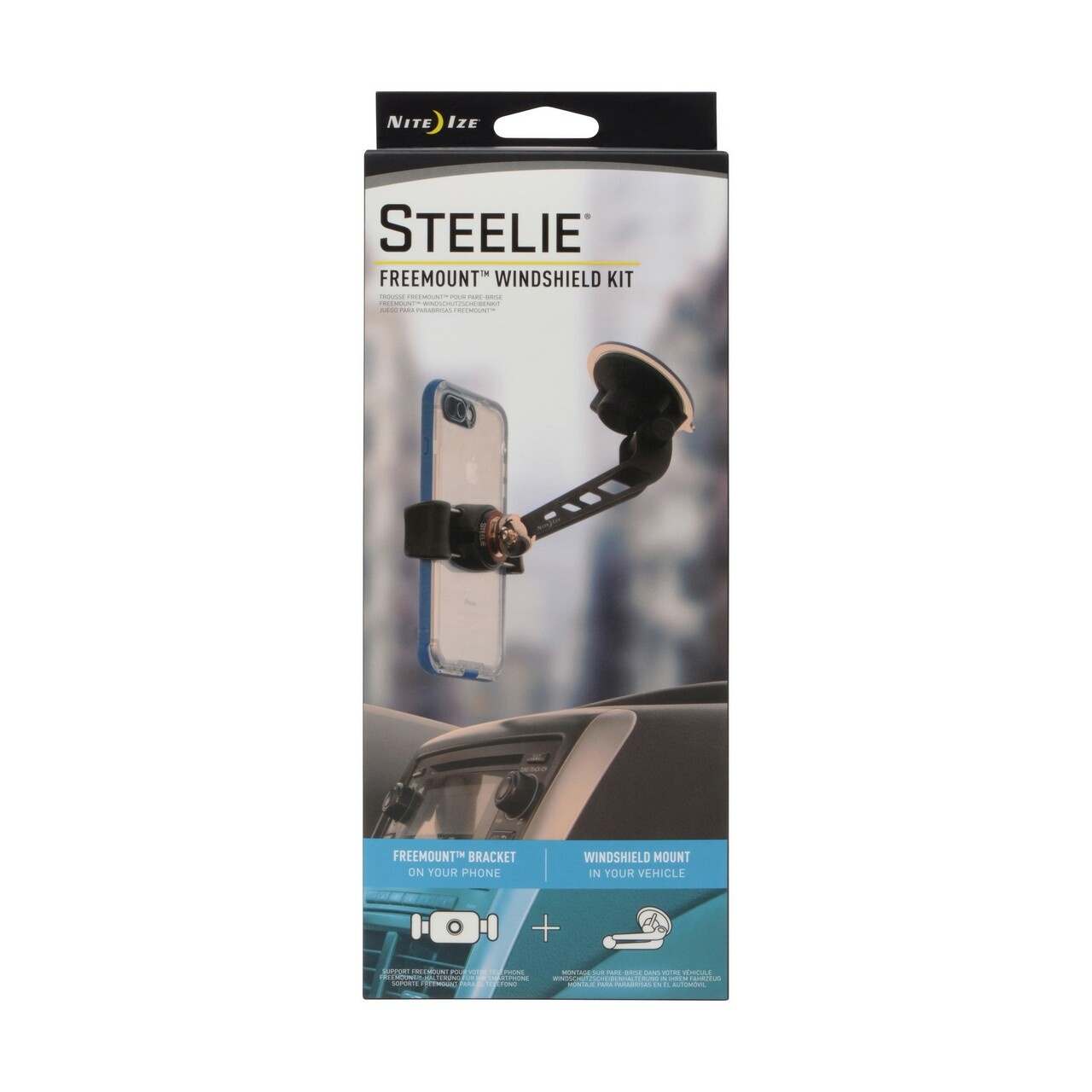 Nite Ize Nite Ize Steelie Freemount Windshield Kit Nite Ize Nite Ize Steelie Freemount Windshield Kit