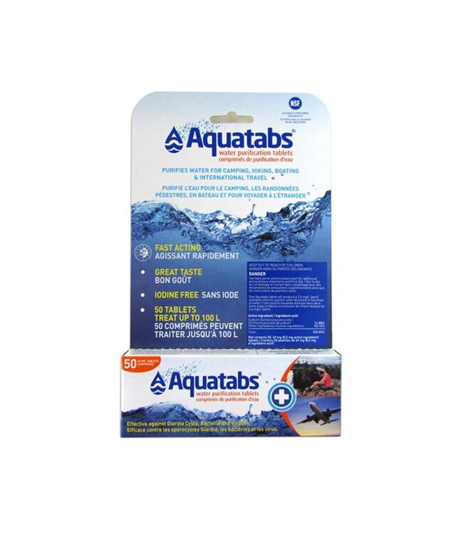 Aquatabs Water Purification Tablets - 50 Pack