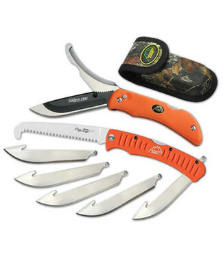 Outdoor Edge Outdoor Edge 3.5in Razor Pro 6 Blades Saw Combo Orange