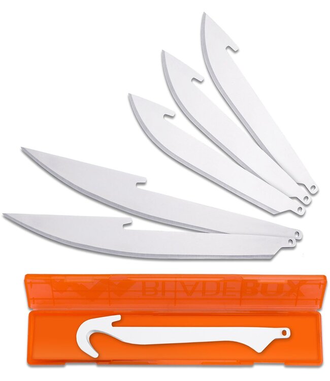 Outdoor Edge Outdoor Edge Razor-Safe 3.5"/5" Combo Replacement Blades 3 Drop Point 2 Bone 1 Gutting