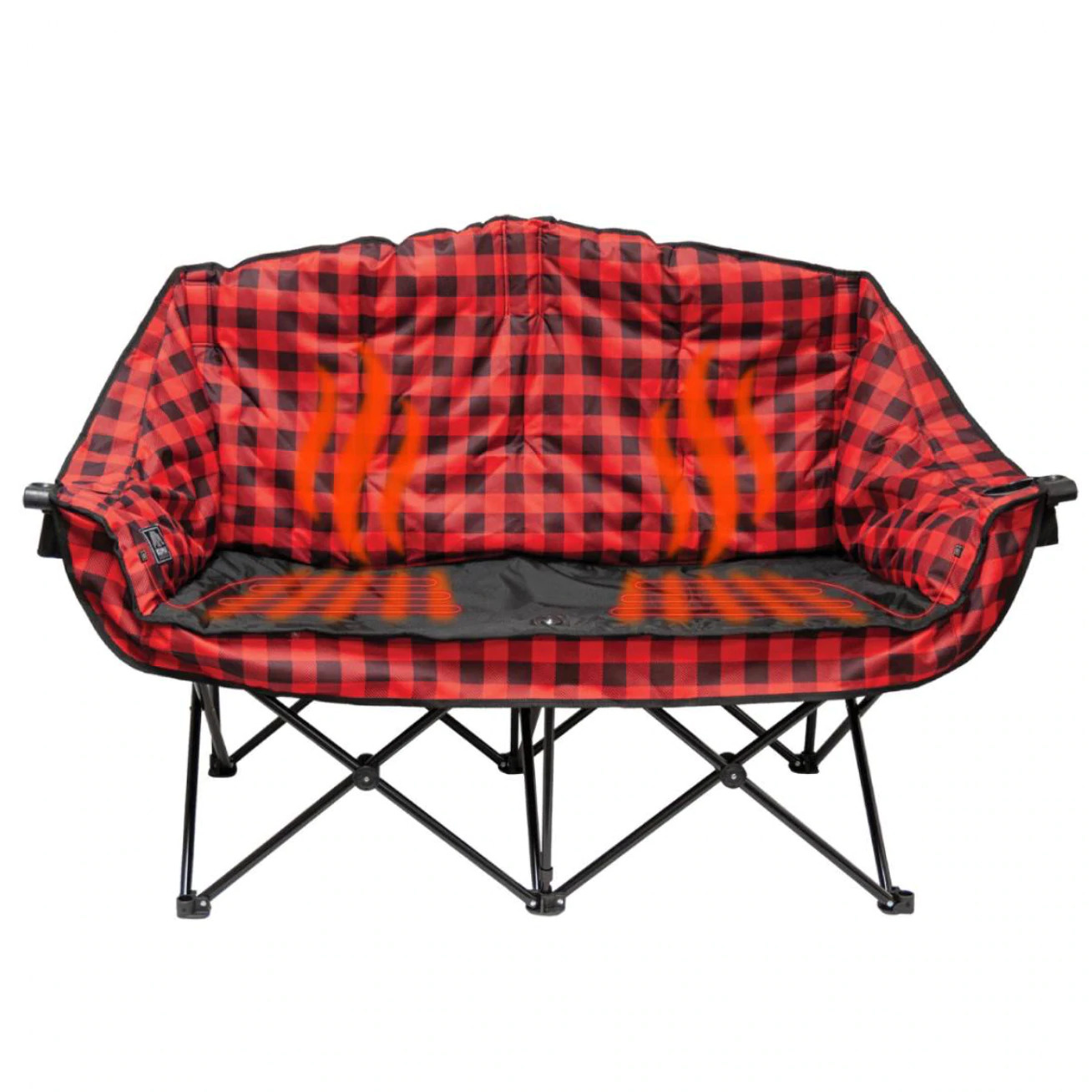 Kuma Bear Buddy Heated Chair Red Plaid Corlane Sporting Goods Ltd.