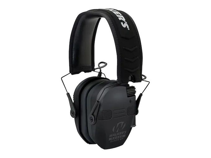 Walker's Walker's Razor Slim Quad Electronic Earmuffs with Bluetooth (NRR 23dB) Black Walker's Walker's Razor Slim Quad Electronic Earmuffs with Bluetooth (NRR 23dB) Black