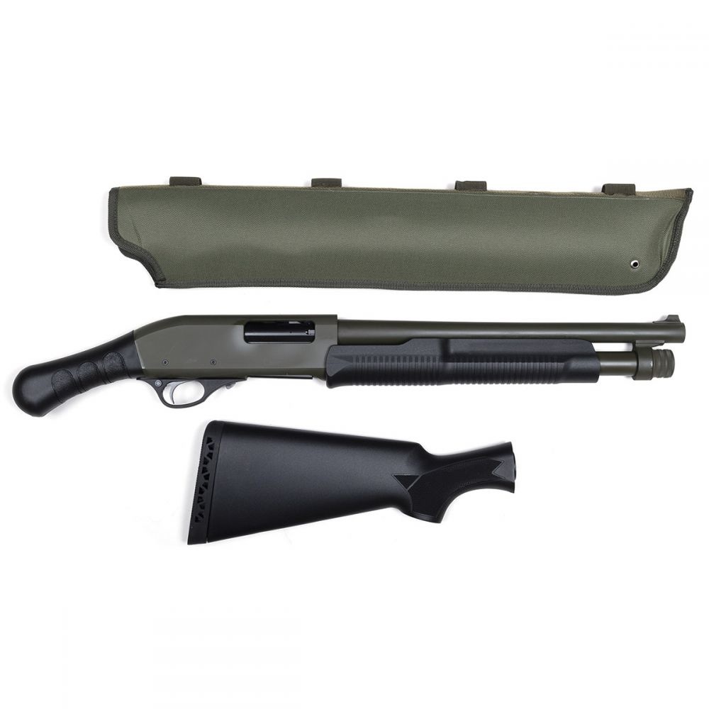 Churchill Churchill 612 Torso OD Green 12 Gauge Pump w/ Scabbard - 15" - 4+1 Churchill Churchill 612 Torso OD Green 12 Gauge Pump w/ Scabbard - 15" - 4+1