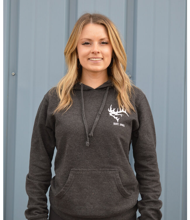 Corlane Branded Corlane Custom Womens Hoodie Heather Charcoal