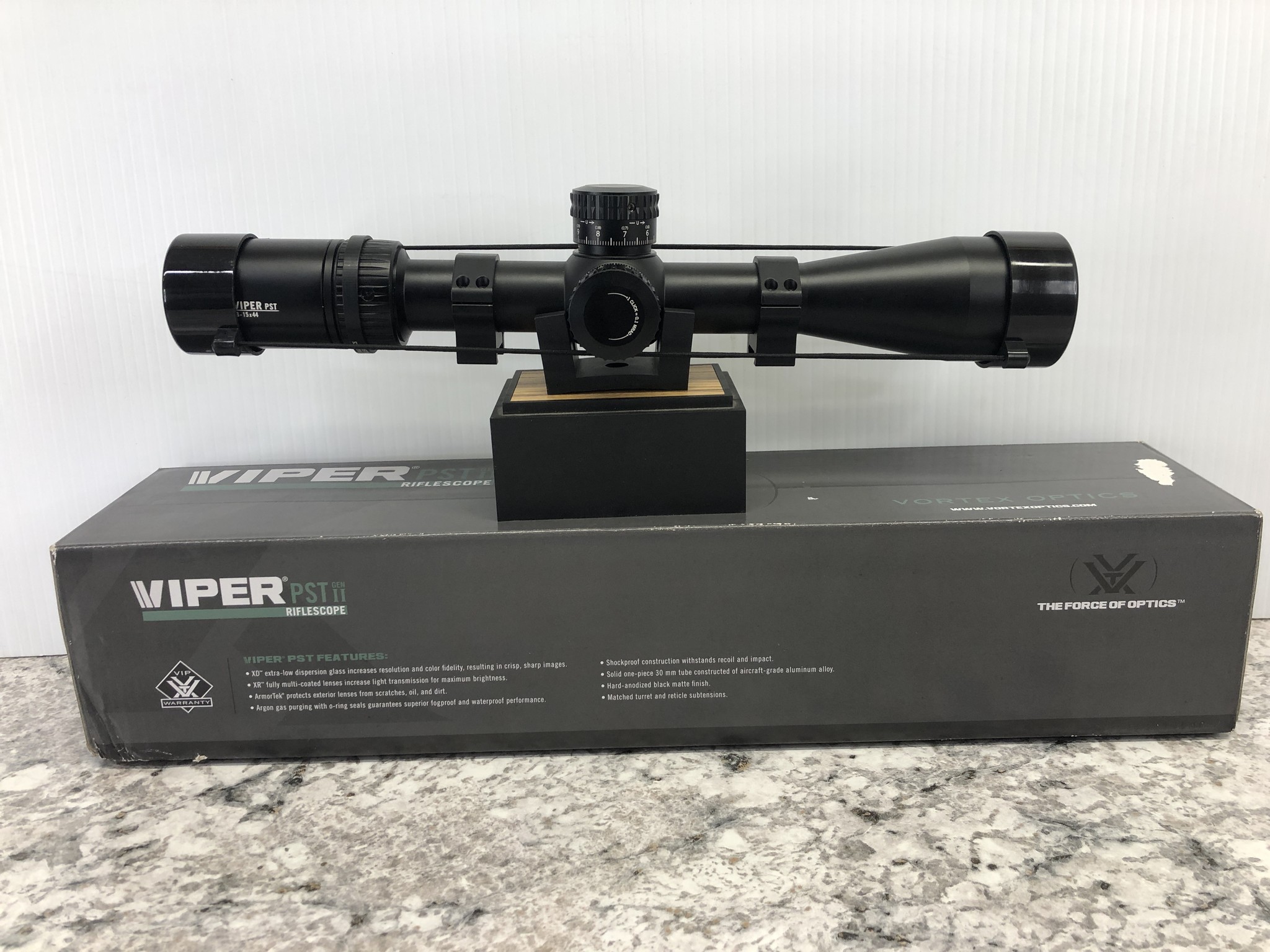 Vortex Vortex Viper PST Gen II 3-15x44 FFP EBR-7C MRAD USED Vortex Vortex Viper PST Gen II 3-15x44 FFP EBR-7C MRAD USED