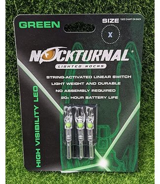 Axe Lit Nocks Stainless Steel 3 Pack Green