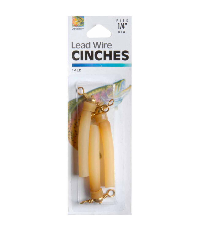14LC Lead Cinches 1/4'' Amber 3pk