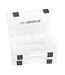 Calcutta C2LTT-3600 3pk 3600 Clear 2-Latch Tackle Tray
